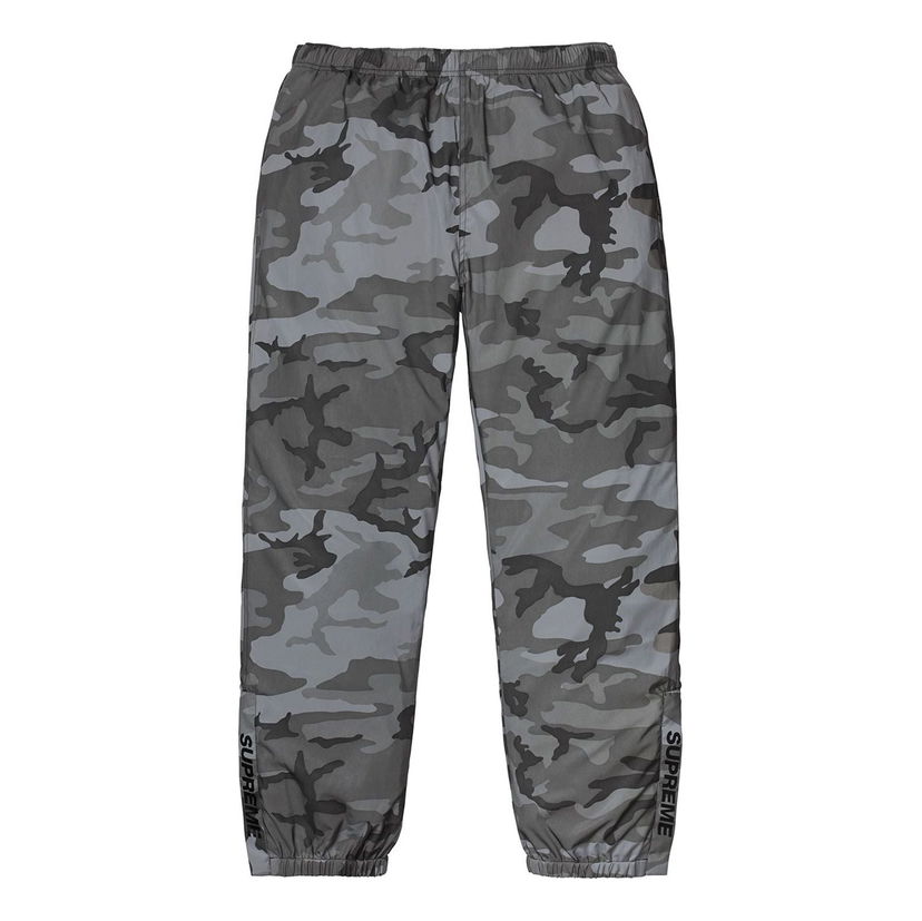 Спортни панталони Supreme Reflective Camo Warm Up Pants Сиво | SUP-FW18-1085