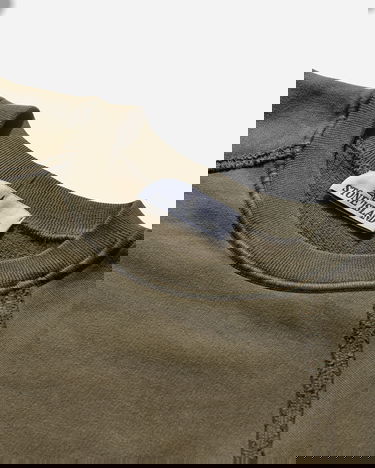 Суитчър Stone Island Garment Dyed Oversized Fit Crewneck Sweatshirt Зелено | K2S15-6100022-S0A20 V0054, 3