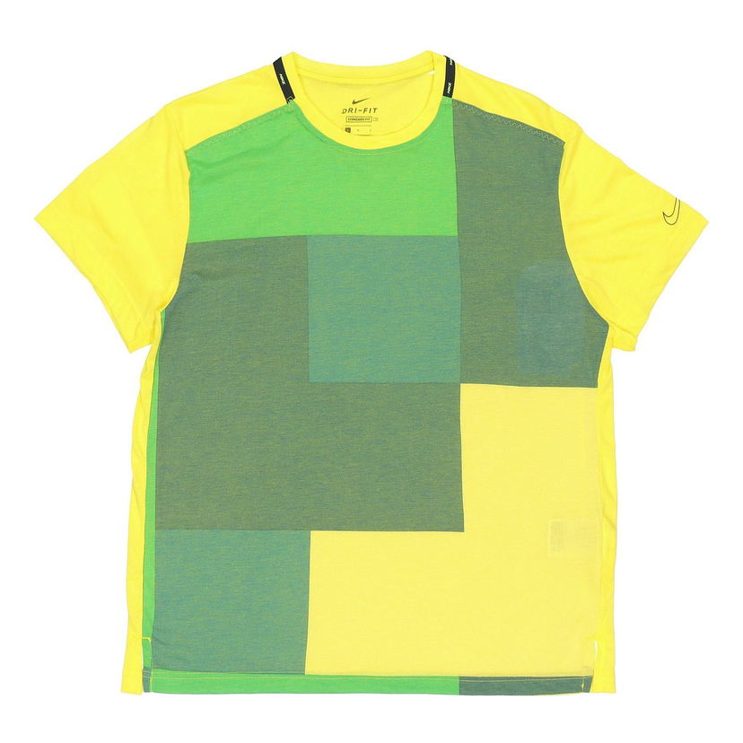 Тениска Nike Nike Men's Breathable Splicing Training T-Shirt Жълто | CJ4743-731