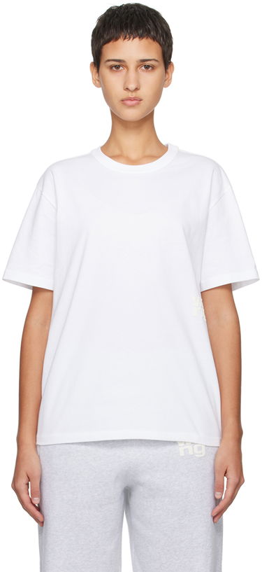 Тениска Alexander Wang Puff Logo T-Shirt Бяло | 4CC3221357, 0
