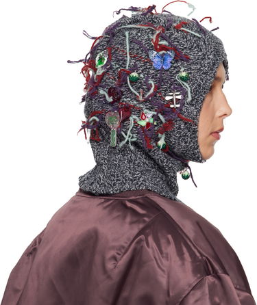 Шапка Chopova Lowena Washed Up Knitted Embellished Balaclava Многоцветен | 6715, 2