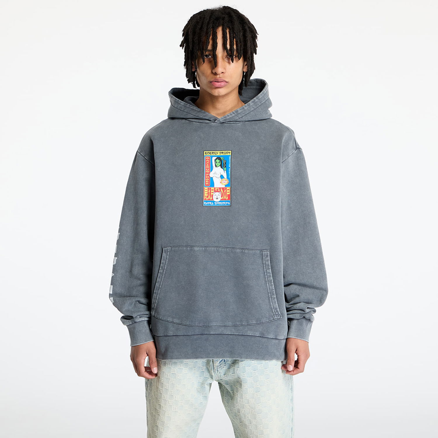 Суитчър RIPNDIP RIPNDIP Nerms Cans Hoodie Сиво | RNDSPR25129, 0