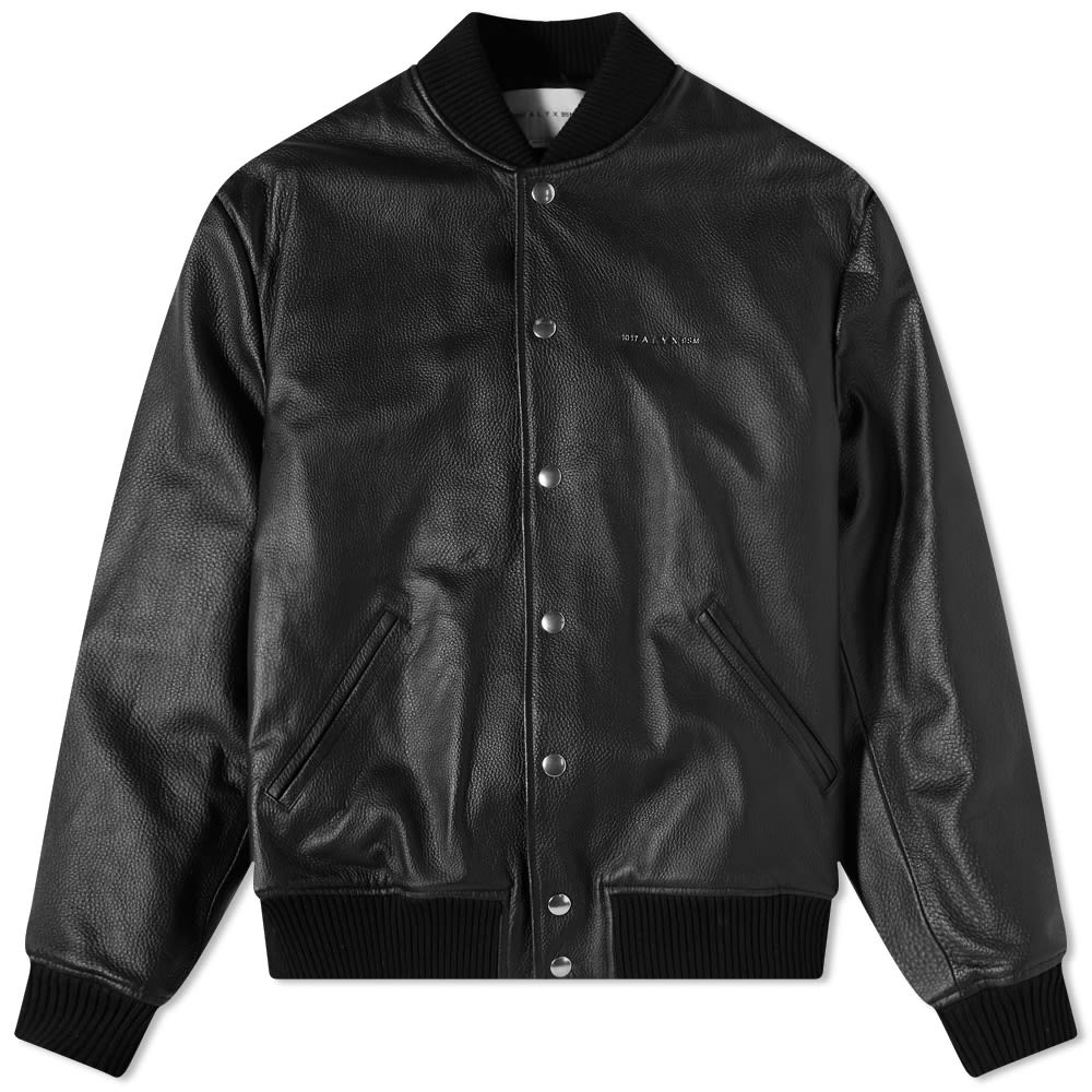 Яке 1017 ALYX 9SM Leather Varsity Jacket Черно | AAUOU0197LE01-BLK0001, 0