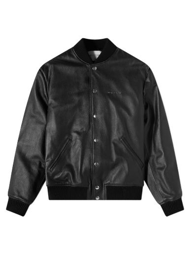 Яке 1017 ALYX 9SM Leather Varsity Jacket Черно | AAUOU0197LE01-BLK0001