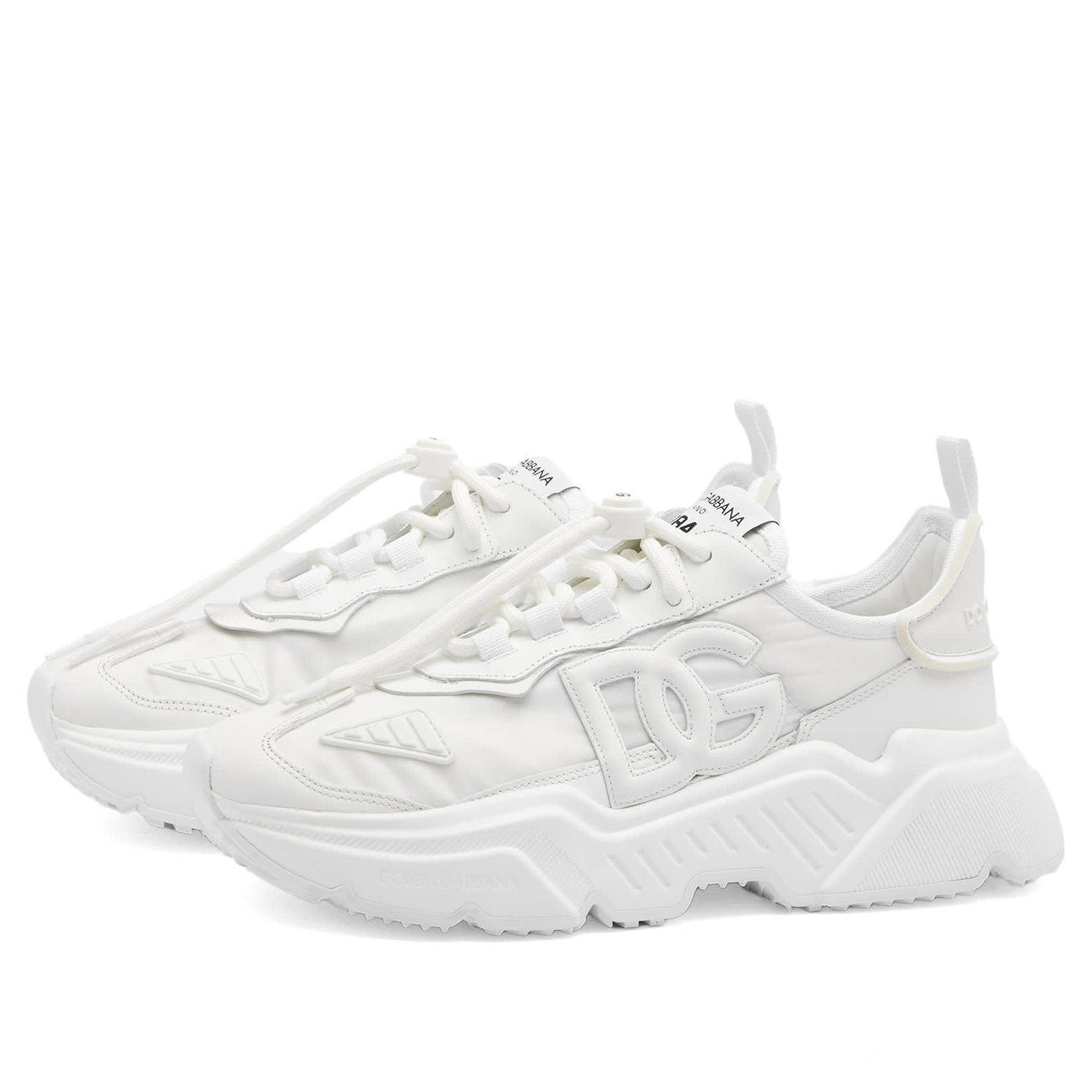 Кецове и обувки Dolce & Gabbana Logo Runner Sneakers Бяло | CK1908-80001, 0