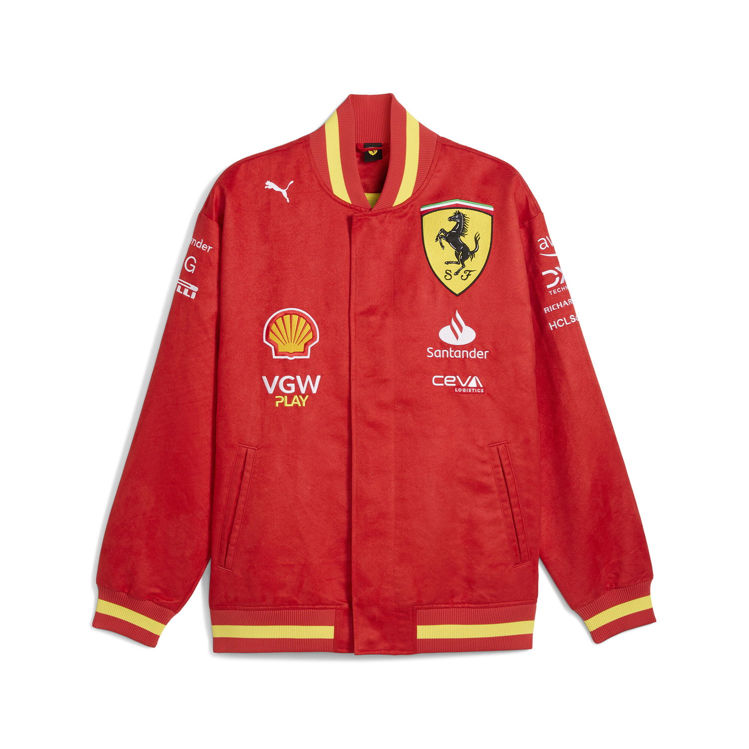 Яке бомбър Puma Scuderia Ferrari Team Men's Varsity Jacket Червено | 763606_01, 0