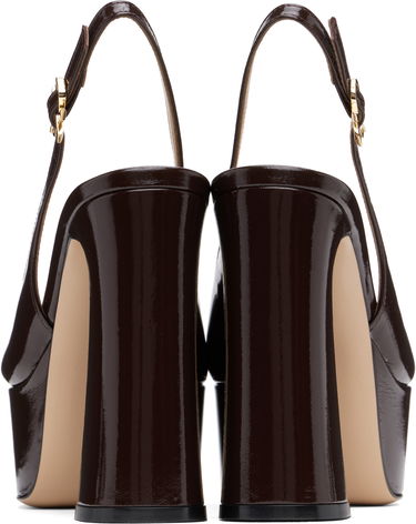 Кецове и обувки Gianvito Rossi Bessie Slingback Platform Heels Кафяво | G95569-70RIC-NUI, 1
