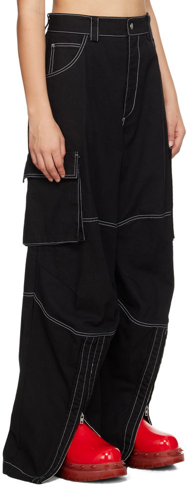 Карго панталони We11done We11done Topstitching Cargo Pants Черно | WD-PT3-23-218-W-BK, 1
