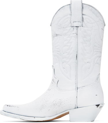 Облекло Maison Margiela MM6 Maison Margiela Painted Cowboy Boots Бяло | S66WW0093 P8299, 2