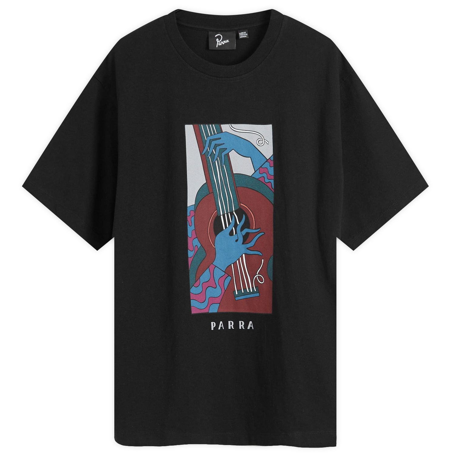 Тениска By Parra Parra Strings T-Shirt Черно | 52305, 0