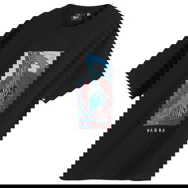 Тениска By Parra Parra Strings T-Shirt Черно | 52305, 0