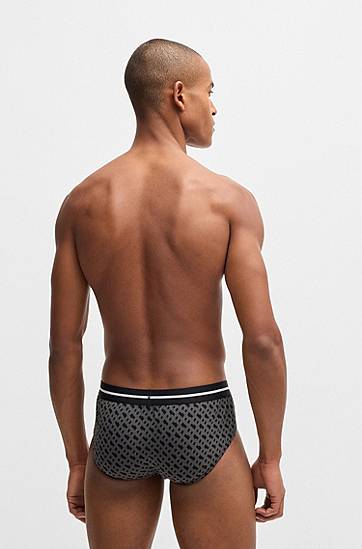 Бельо и чорапи BOSS Three-pack of logo briefs in stretch cotton Многоцветен | 50531706, 1