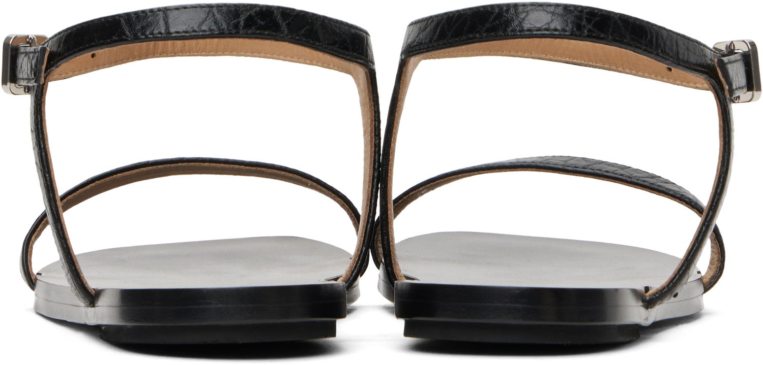 Грижа за обувките Marsèll Marsèll Sottile Leather Sandals Черно | MW8530 P021, 1