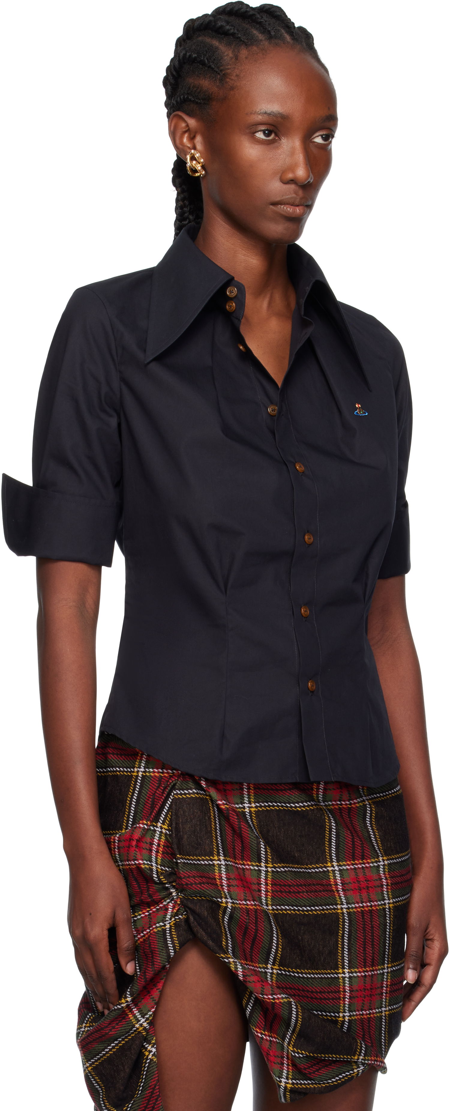 Риза Vivienne Westwood Vivienne Westwood Short Sleeve Violin Shirt Черно | 15010066-W009Q-, 1