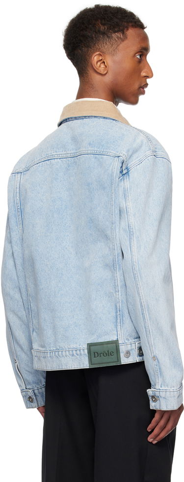 Яке Drôle de Monsieur Drole De Monsieur 'La Veste Jean Delavee' Denim Jacket Синьо | PERM-JT182-CO123-LBE, 2