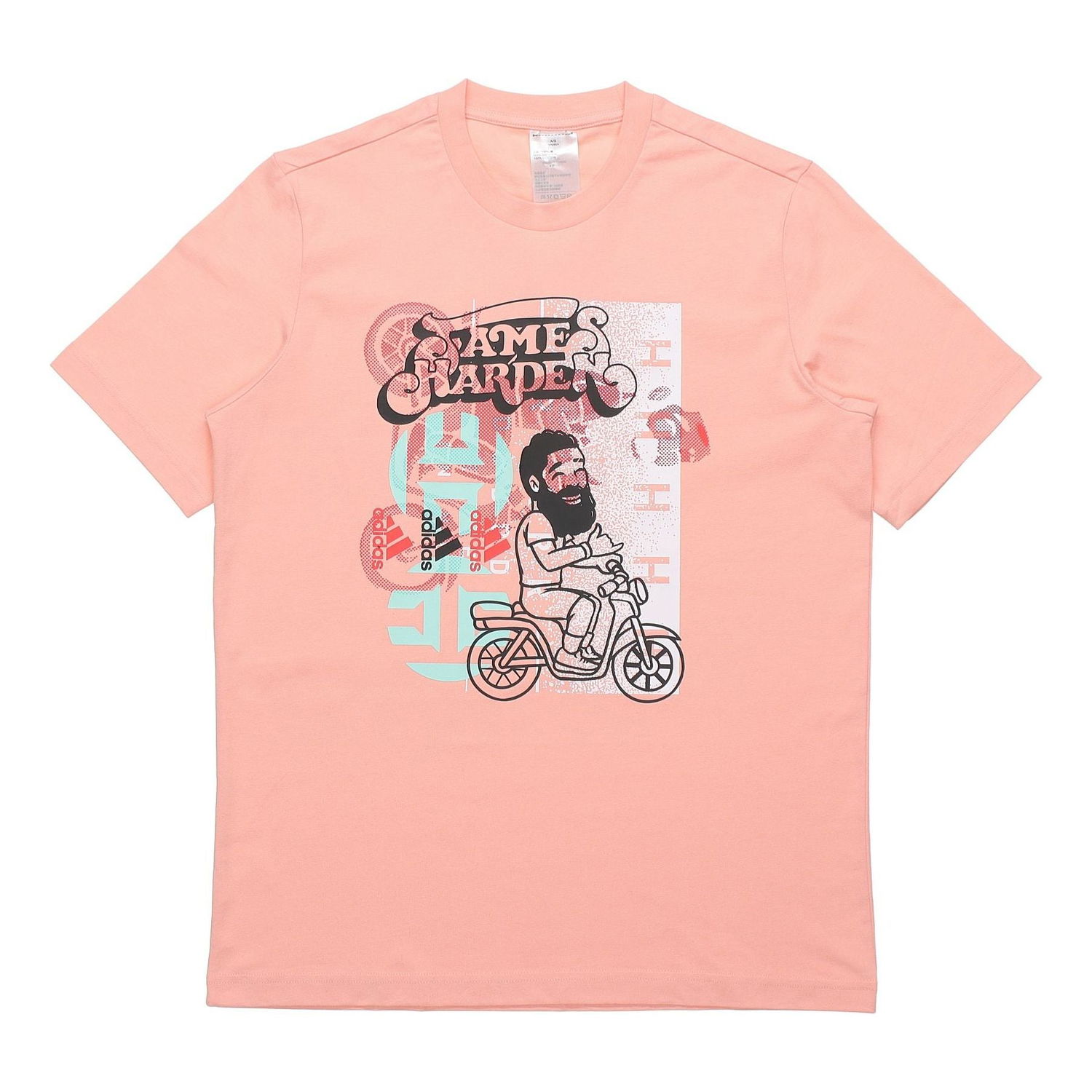 Тениска adidas Originals Harden Avatar Graphic Tee Розово | GP3430, 0