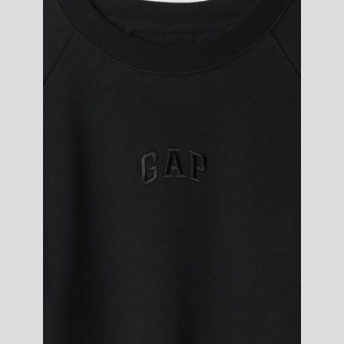 Sweatshirt Pullover Crew Black Logo M, 3