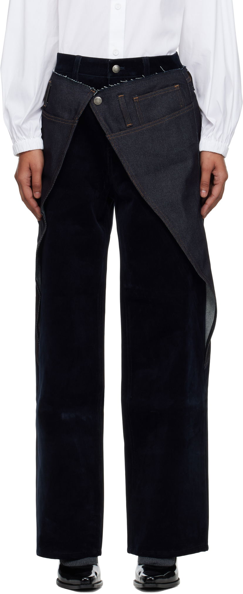 Дънки Andersson Bell Andersson Bell Zoe Wrap Jeans Тъмно синьо | apa850w
