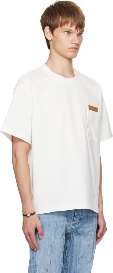 Тениска Bottega Veneta Bottega Veneta Pima Cotton Jersey T-Shirt with Pocket Бяло | 838924V4N509071, 1