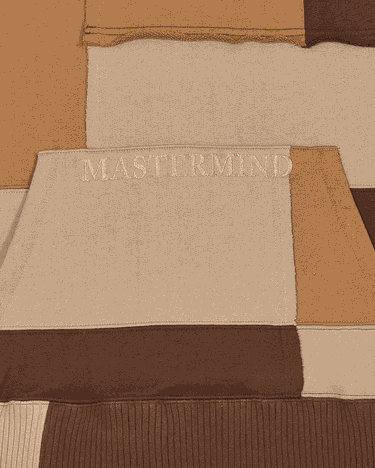 Суитчър Mastermind WORLD Patchwork Hoodie Кафяво | MW21S07-SW025-010 003, 5