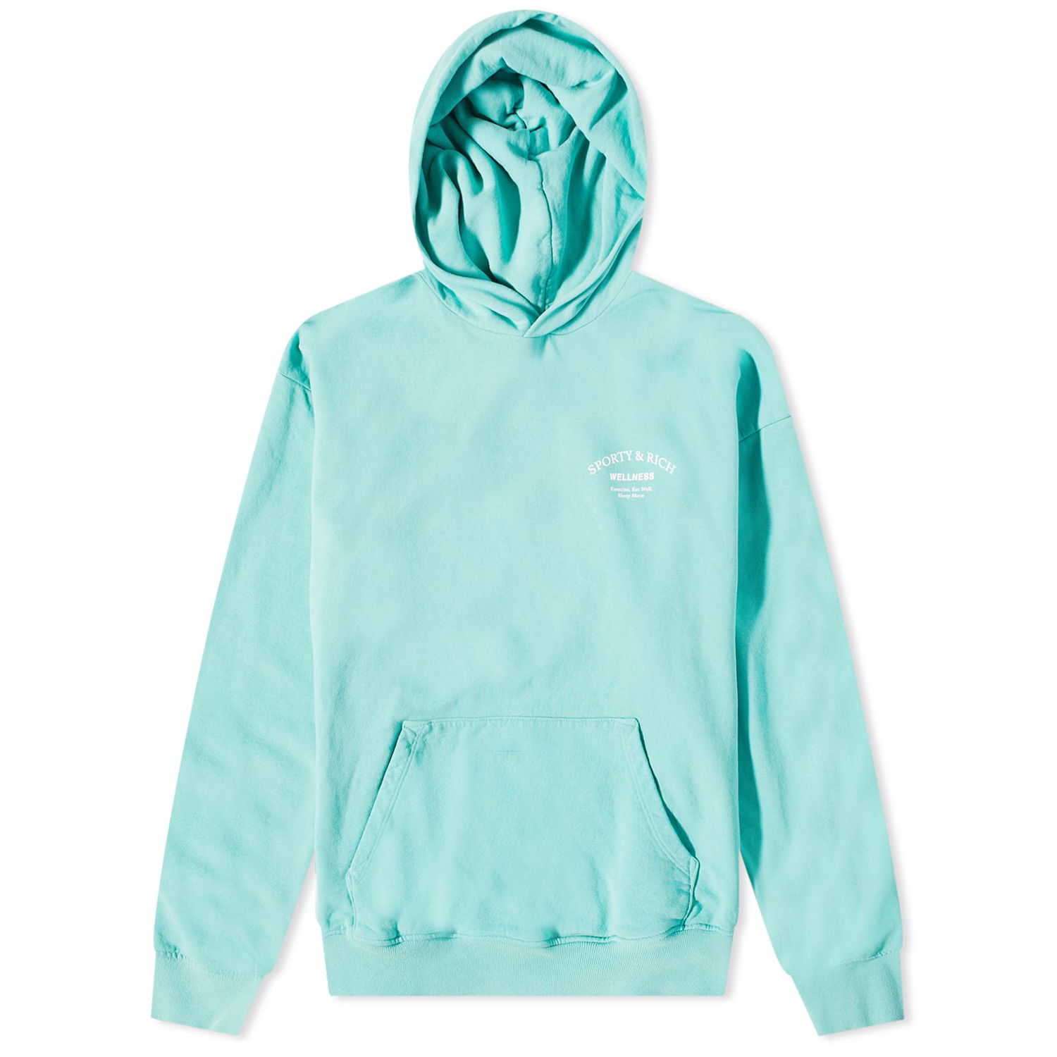 Суитчър Sporty & Rich Wellness Studio Hoodie Тюркоазено | HO831PA, 0