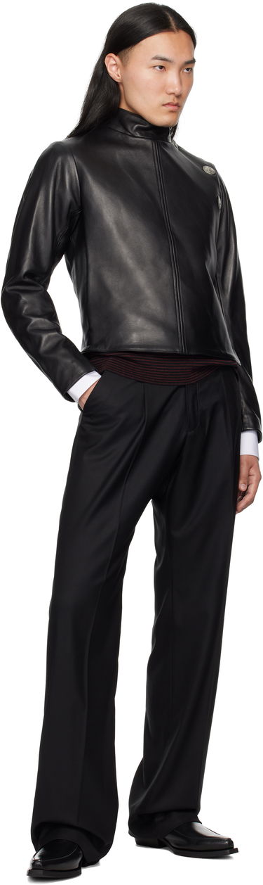 Яке Enfants Riches Déprimés Enfants Riches Déprimés Leather Fencing Jacket Черно | 040-246, 4