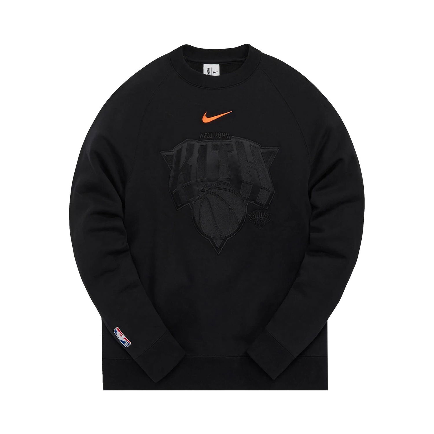 Тениска KITH & Nike For New York Knicks Fleece Crewneck Черно | CZ5611 010, 1