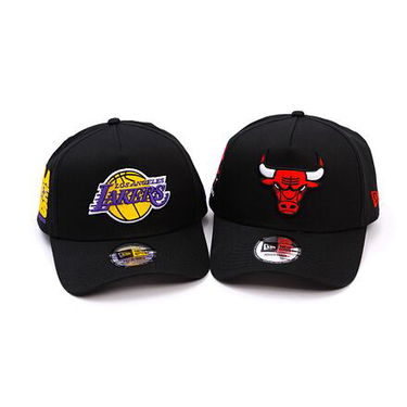 Шапка с козирка New Era Chicago Bulls NBA Side Patch 9FORTY A-Frame Adjustable Hat Черно | 60595220, 4