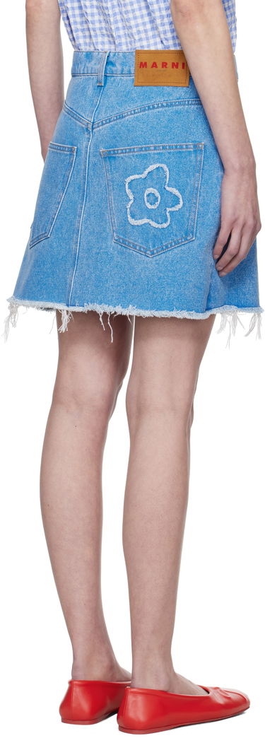 Пола Marni Marni Flared Denim Miniskirt Синьо | GOJD0457Q2 USCX34, 2