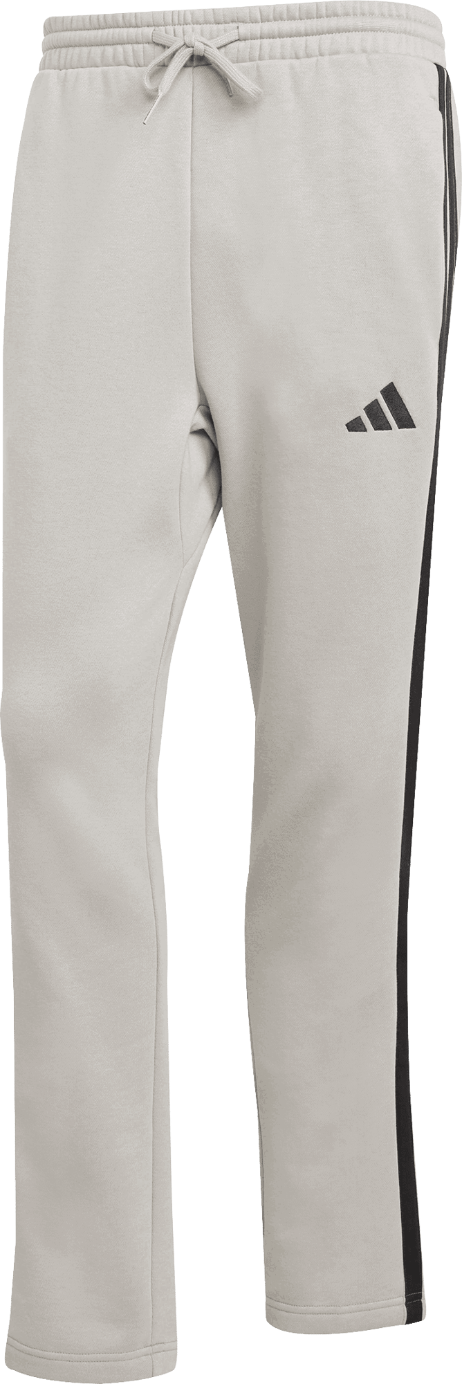 Спортни панталони adidas Performance Sportswear Essentials Three Stripes Fleece Open Hem Sweatpants Сиво | jx0715