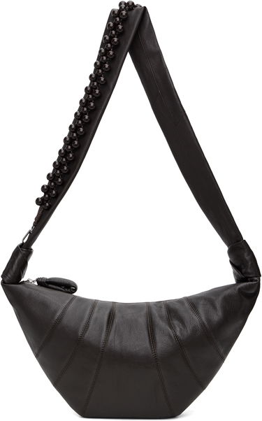 Чанта през рамо LEMAIRE Lemaire Pearls Medium Croissant Bag Кафяво | BG0158 LL0131, 0