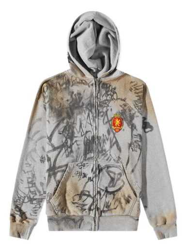 Суитчър Balenciaga Medium Zip Hoody Сиво | 744457-TOVA8-1300