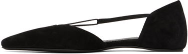 Кецове и обувки TOTEME Totême Suede T-Strap Ballerina Flats Черно | 234-WLGSE082-LE0012, 2