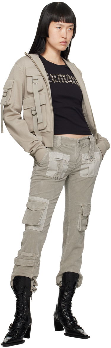 Суитчър Blumarine Cargo Pocket Sweatshirt Бежово | A344F002A, 3