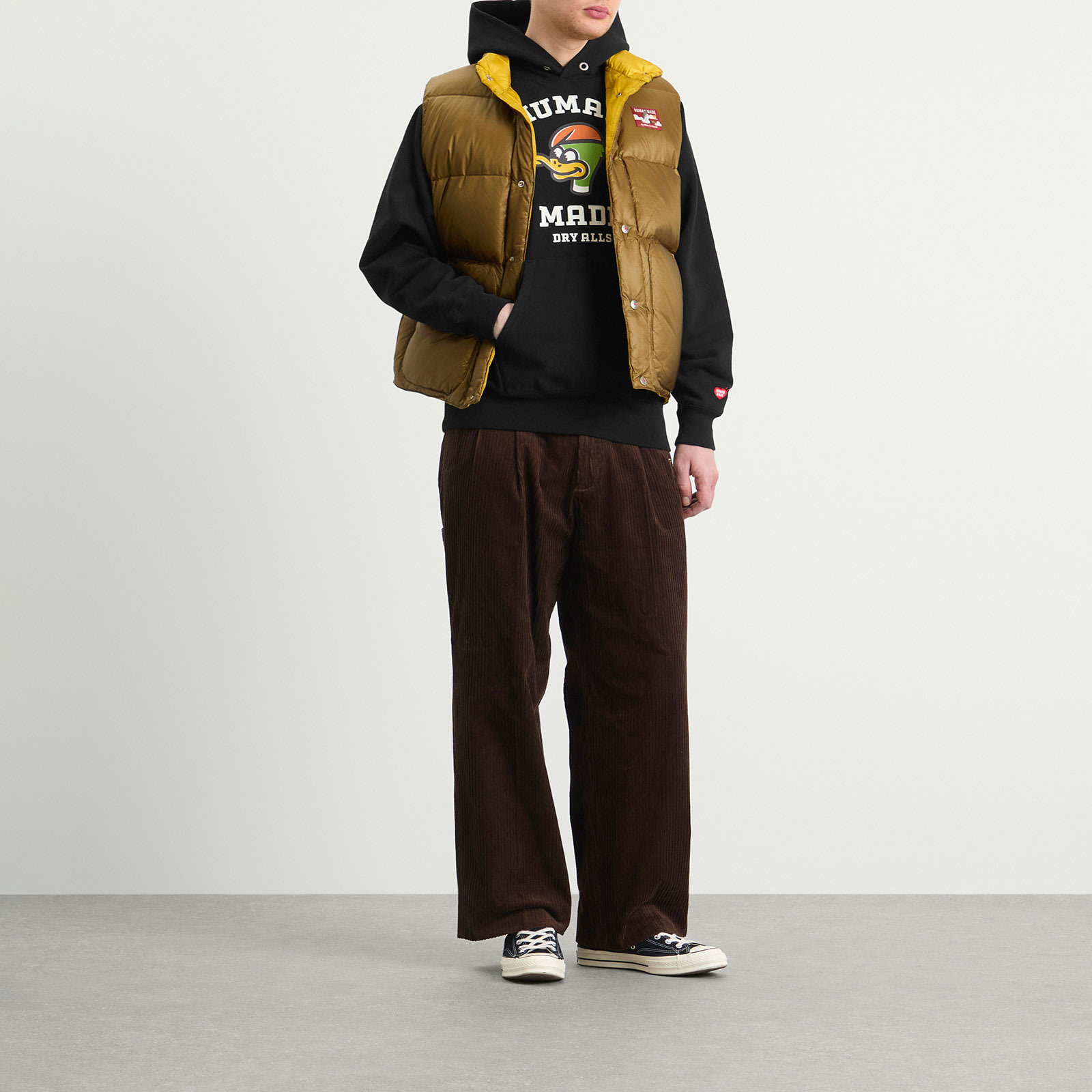 Human Made Reversible Down Vest Size Large, 4