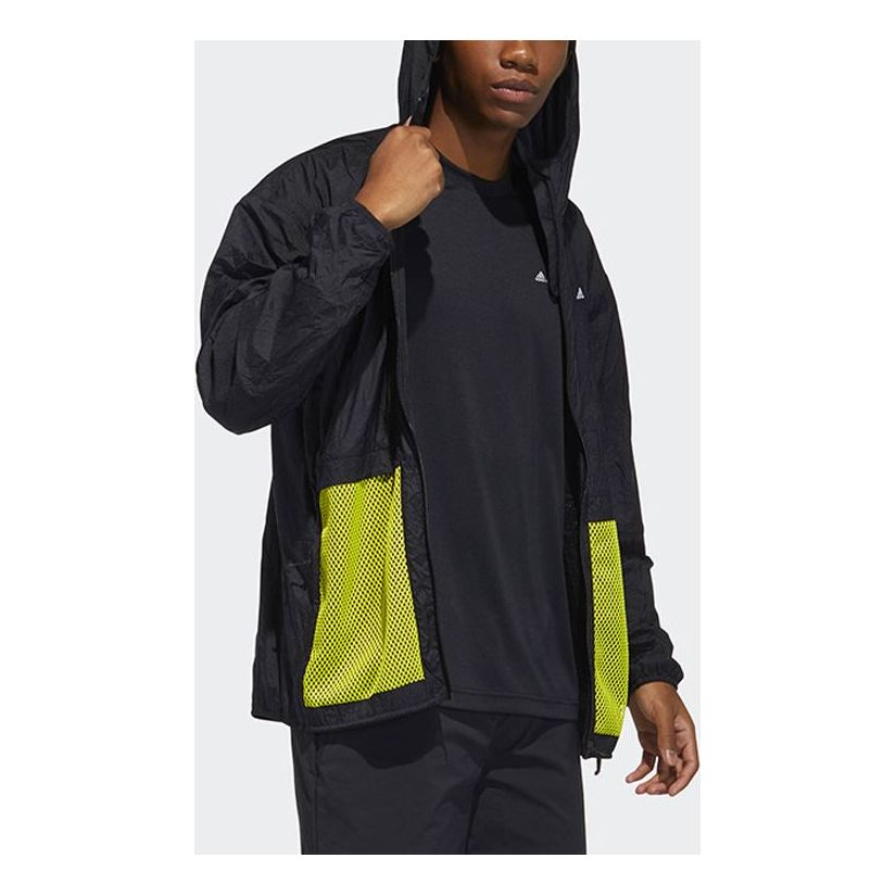Ветровка adidas Performance Terrex Bao Pack Windbreaker Hooded Jacket with Mesh Pockets Черно | GN7601