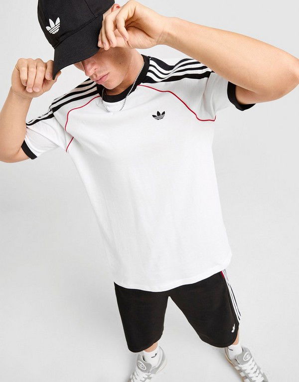 Тениска adidas Originals 3-Stripes T-Shirt Бяло | KD4340, 0