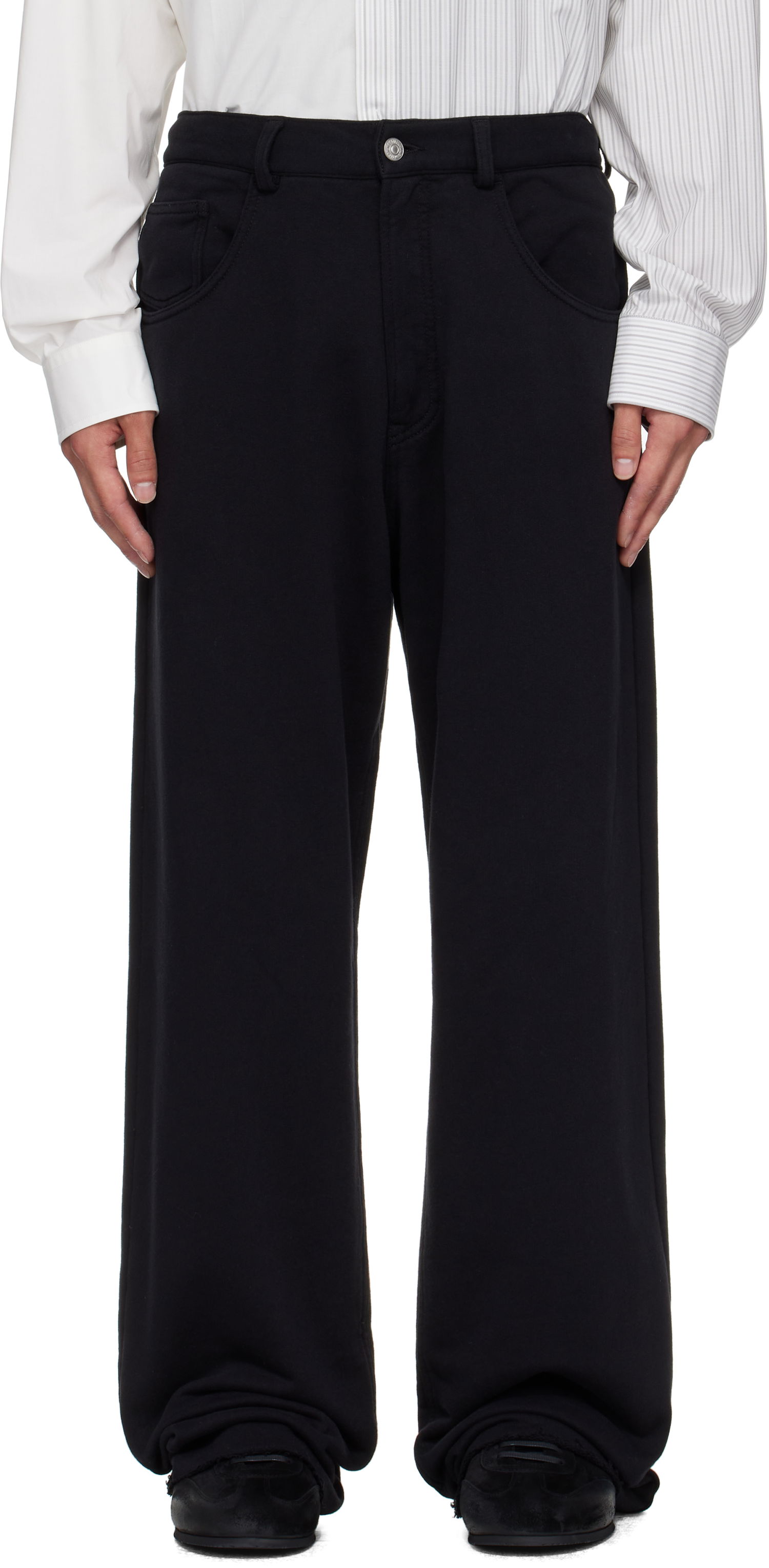 Панталони Maison Margiela MM6 Maison Margiela Cotton Sweatpant Trousers Черно | SH0KA0056 M25014, 0