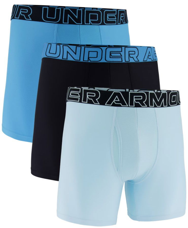 Боксерки Under Armour Under Armour Performance Tech 6in Boxer Briefs - 3 Pack Черно | 1383878-494
