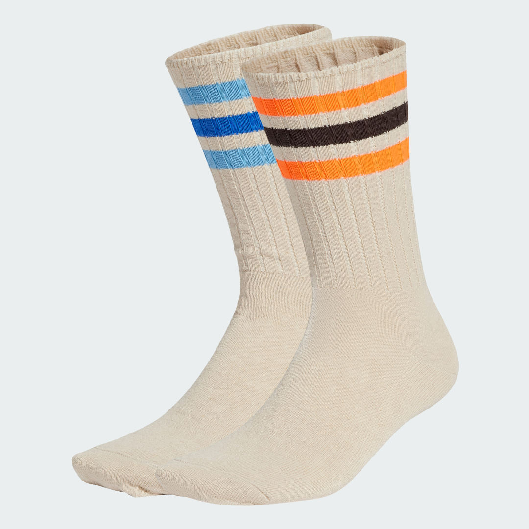 Чорапи adidas Performance Ribbed Crew Socks (2 Pairs) Бежово | JC8625, 1