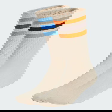 Чорапи adidas Performance Ribbed Crew Socks (2 Pairs) Бежово | JC8625, 1