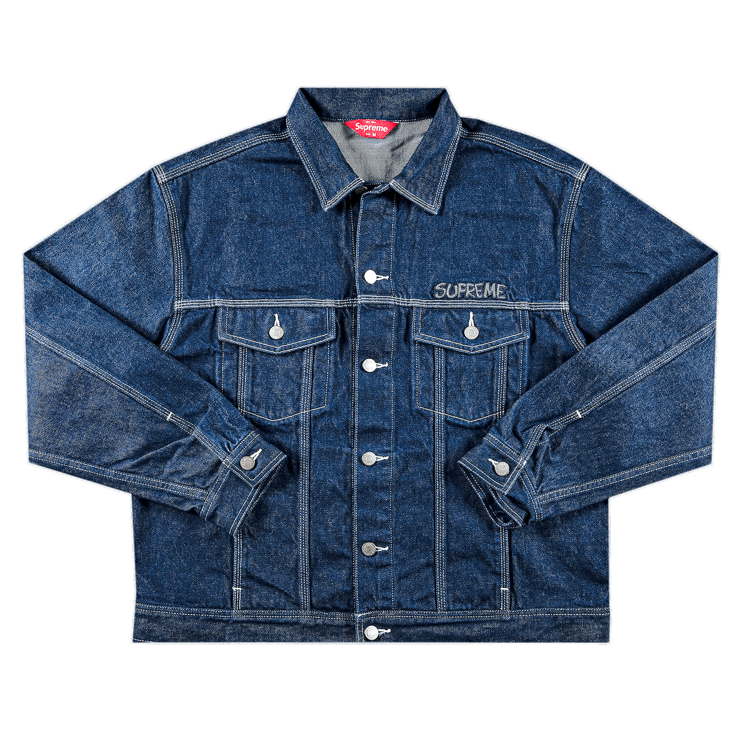 Яке Supreme Smurfs x Denim Trucker Jacket Тъмно синьо | FW20J41 BLUE, 0