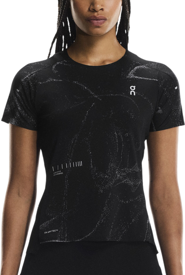 Тениска On Running Reflective Pattern Performance T-Shirt Lumos Черно | 1wf30270553, 0