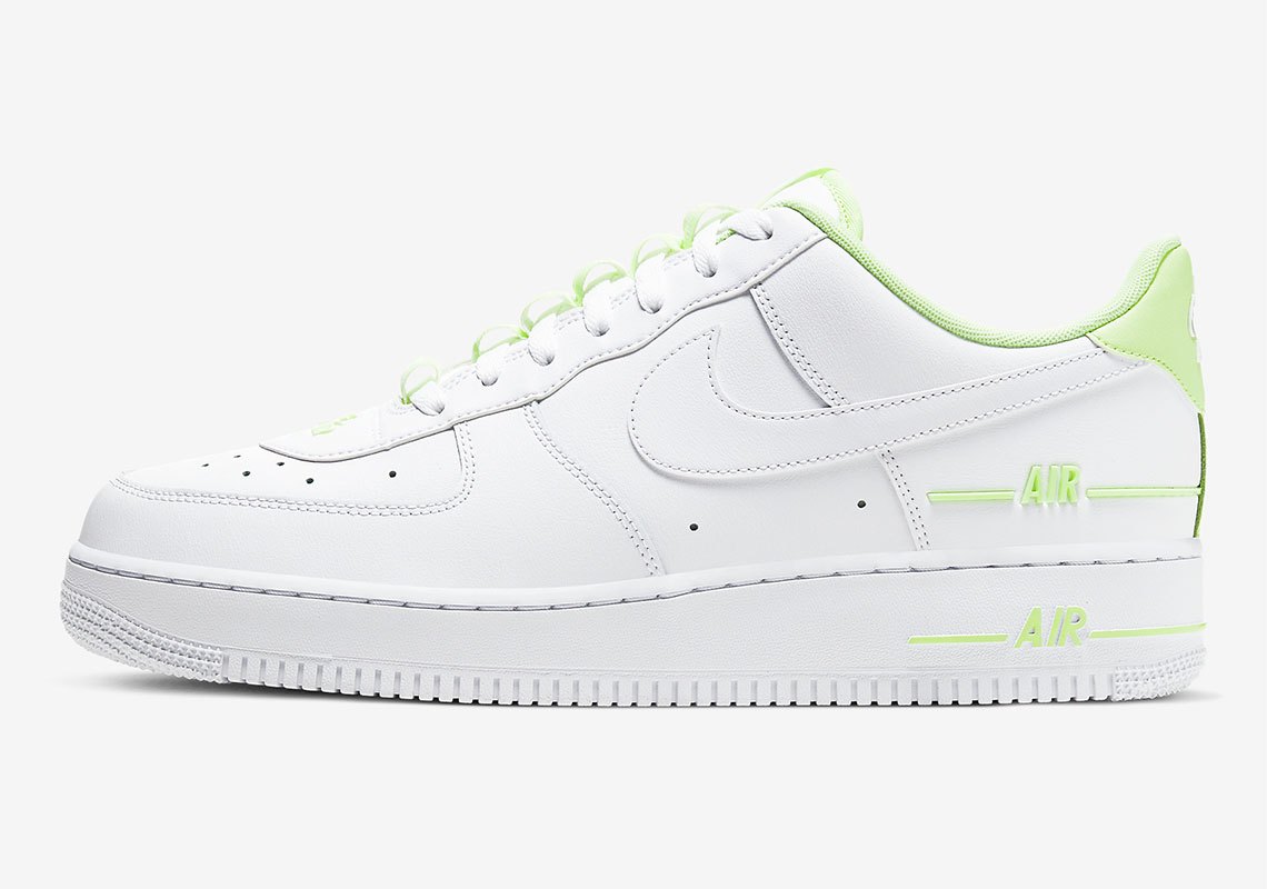 Кецове и обувки Nike Air Force 1 '07 LV8 "Double Air Pack - White Barely Volt" Бяло | CJ1379-101, 0