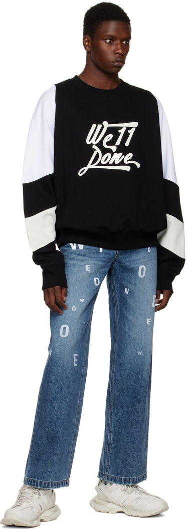 Суитчър We11done We11done Printed Sweatshirt Черно | WD-TS3-22-740-U-BK, 3