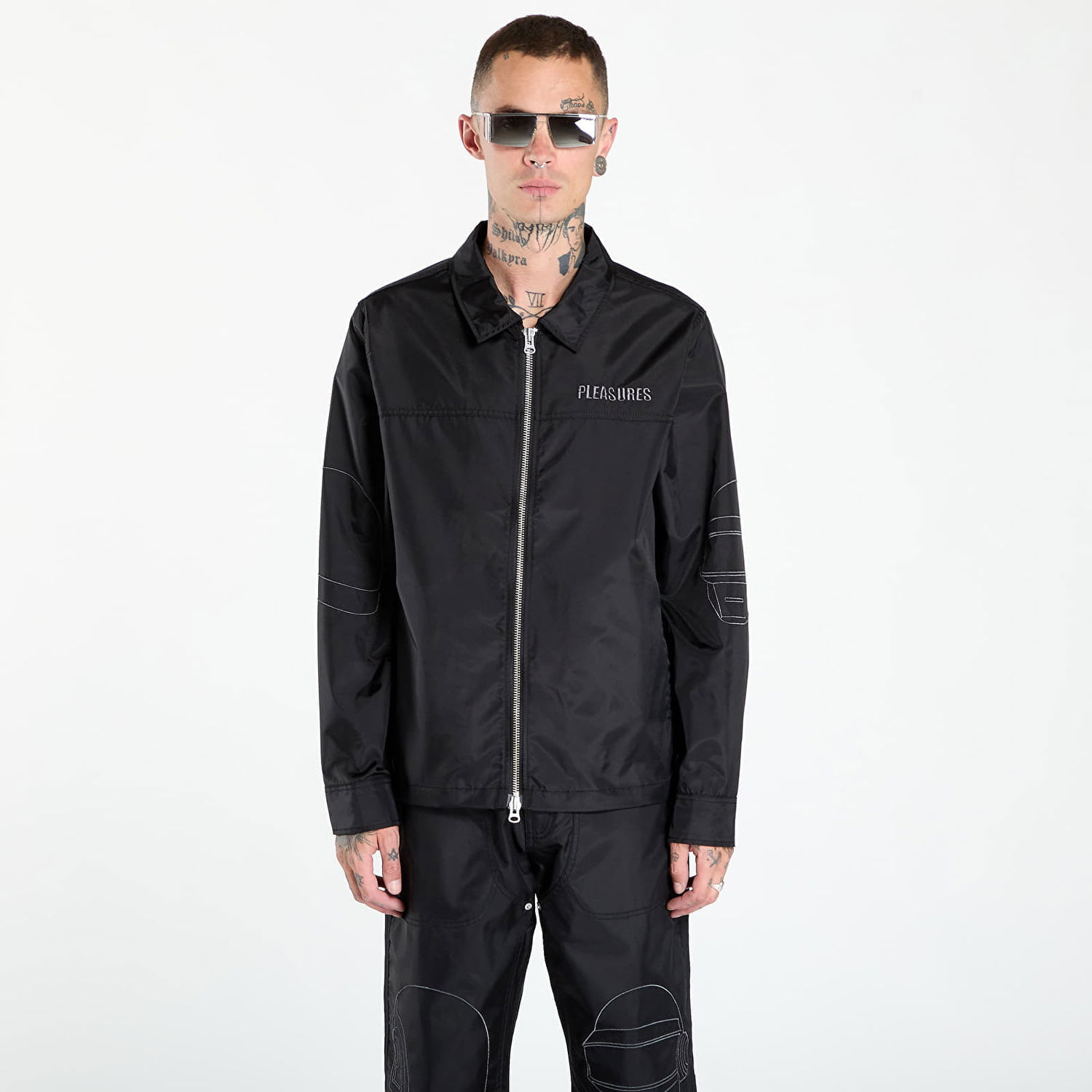 Яке Pleasures PLEASURES Daft Club Helmets Nylon Work Jacket Черно | P25DP008-BLACK, 0