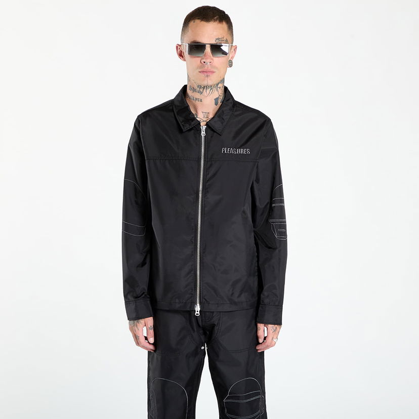 Яке Pleasures PLEASURES Daft Club Helmets Nylon Work Jacket Черно | P25DP008-BLACK