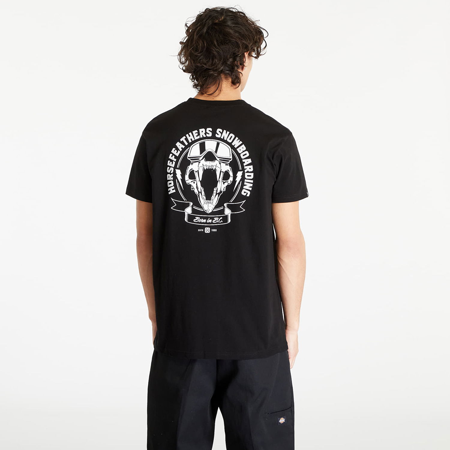 Тениска Horsefeathers Bear Skull T-Shirt Черно | SM1333A, 1