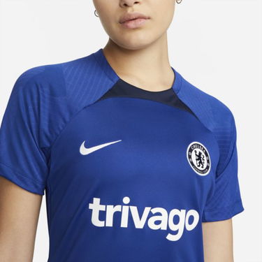 Фланелка Nike Chelsea F.C. Strike Dri-FIT Short-Sleeve Football Top Синьо | DM2795-496, 1
