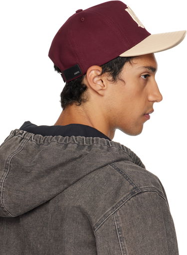 Шапка с козирка AMIRI AMIRI Two Tone Canvas Cap Бургунди | AMHACP1068, 2